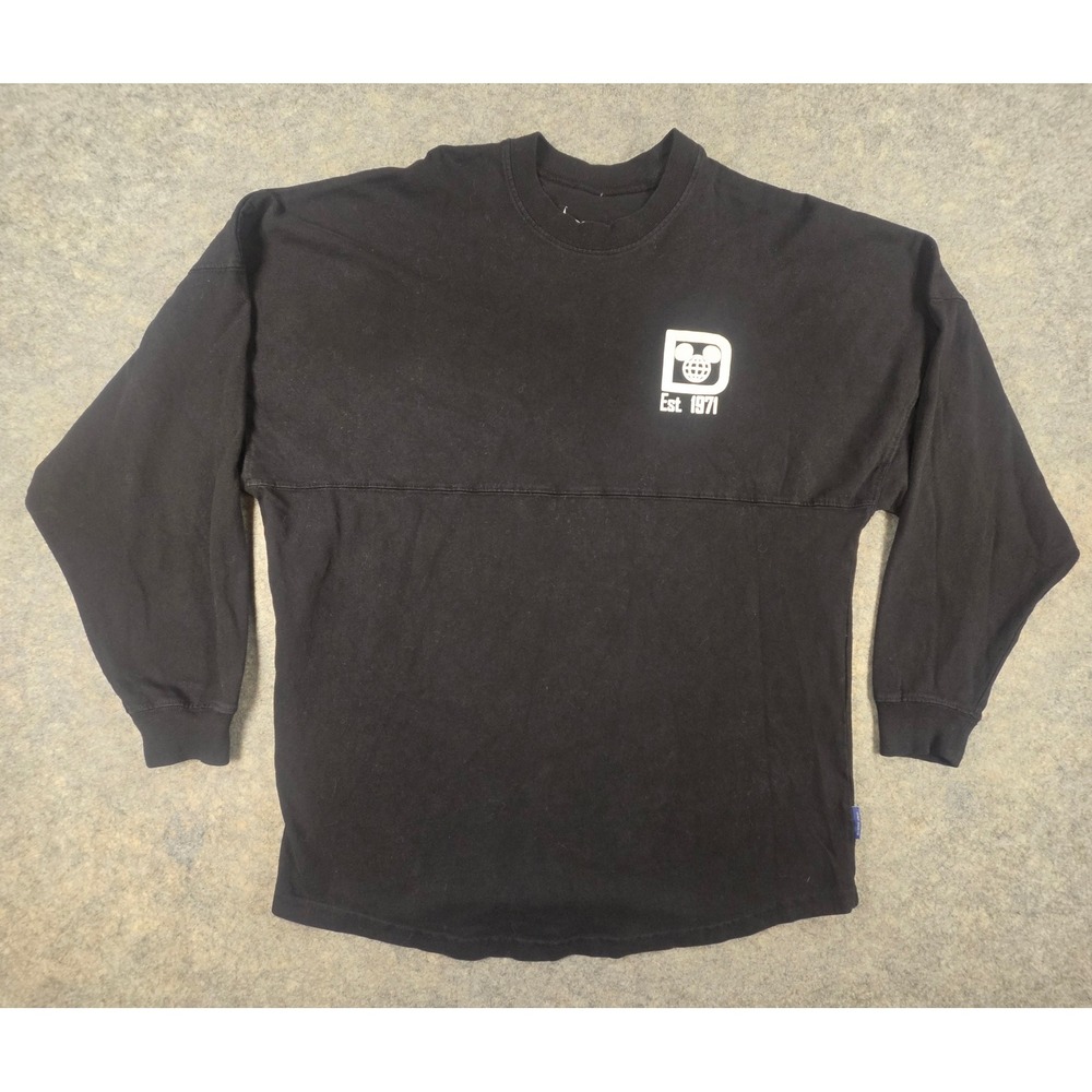 Disney Parks Spirit Jersey Walt Disney World Black Long Sleeve Shirt Small